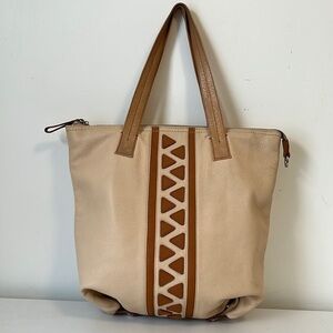 Palio European soft  pebbled Leather zip top shoulder/tote bag